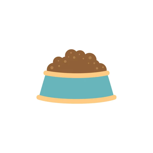 Vector Illustration Dog Cat Blue Food Bowl Full Bowl Pet — Image vectorielle