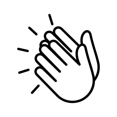 Applause icon. Clapping Hands. Plaudits standing ovation symbol. Vector illustration.