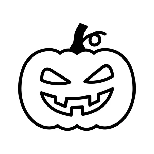 abóbora de halloween dos desenhos animados com cara assustadora no fundo  branco 5112836 Vetor no Vecteezy