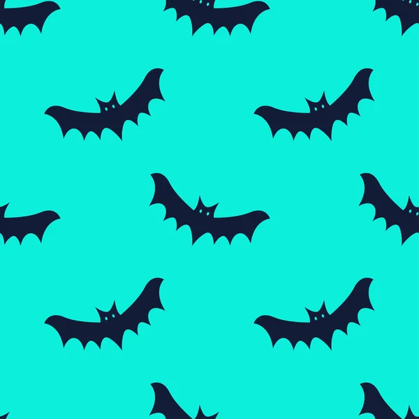Bat Halloween Sem Costura Padrão Fantasma Vampiro Dracula Halloween Antecedentes — Vetor de Stock