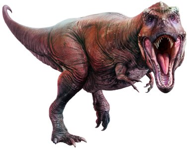Tyrannosaurus Kretase çağı 3d çizim üzerinden