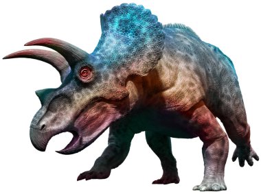 Triceratops dinozoru 3 boyutlu resimleme yüklüyor