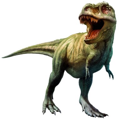 Kretase döneminden kalma Tyrannosaurus Rex dinozoru.