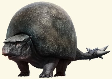 Doedicurus from the Holocene era 3D illustration clipart