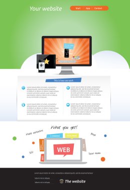 düzenlenebilir web şablonu