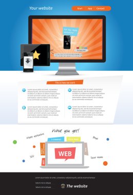 düzenlenebilir web şablonu
