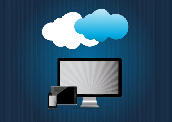 Cloudové služby — Stockový vektor