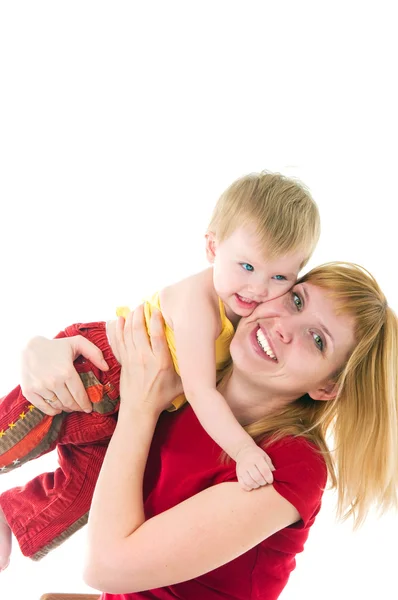 Junge Mutter mit der Tochter — Stockfoto