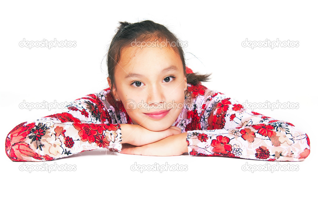 The beautiful Asian girl