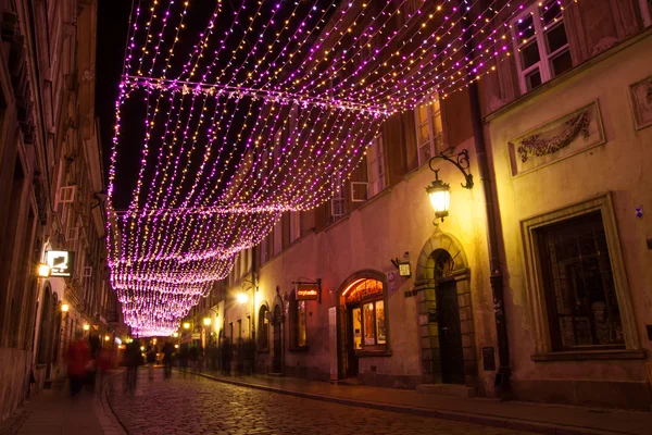 Warsaw Old Town in the winter — Stock Photo, Image