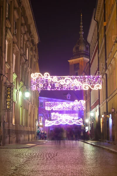 Stare Miasto w Warszawie, w zimie — Zdjęcie stockowe