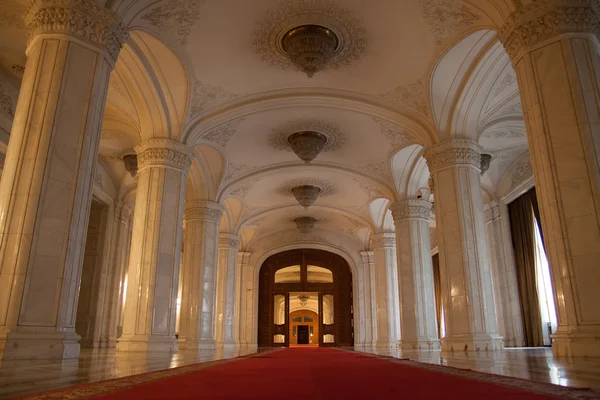 Bucharest parliament interiors — Stock Photo, Image