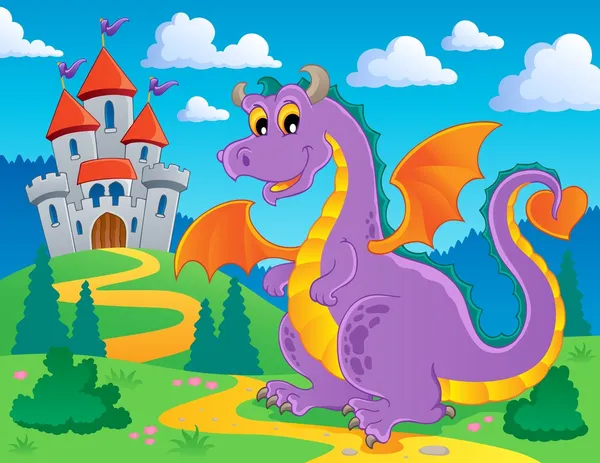 Dragon thème image 2 — Image vectorielle