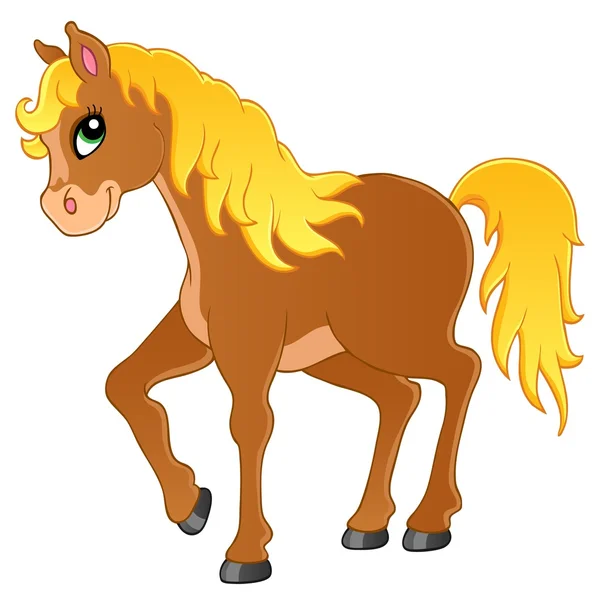 Koně obrázek motivu 1 — Stockový vektor