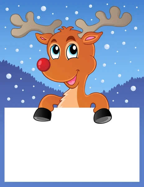 Reindeer theme image 2 — Stock Vector