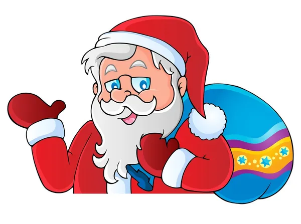 Santa Claus imagen temática 6 — Vector de stock