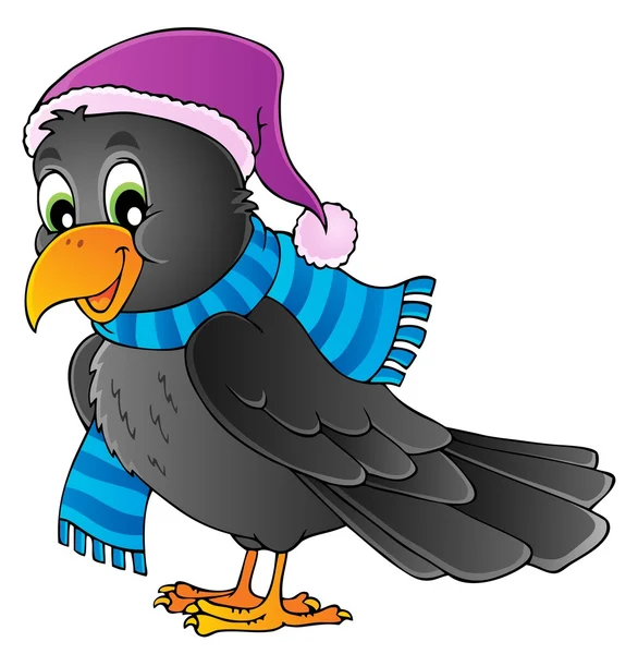 Cartoon raven thema afbeelding 1 — Stockvector