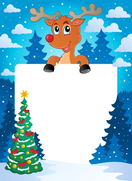 Marco temático de Navidad 8 — Vector de stock