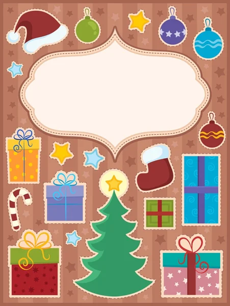 Christmas topic composition 1 — Stock Vector