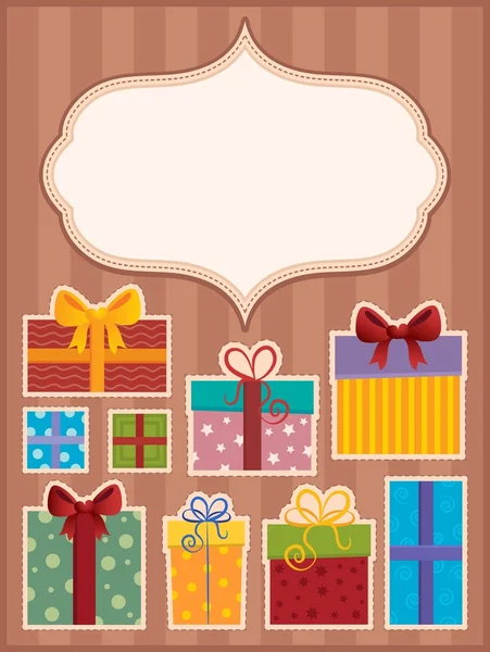 Immagine con tema regalo 3 — Vettoriale Stock