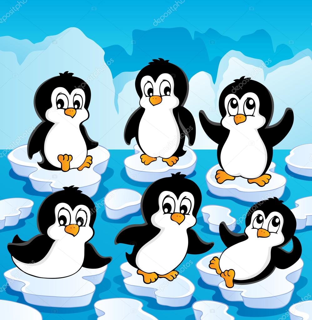 Penguin Floatingストックベクター ロイヤリティフリーpenguin Floatingイラスト Depositphotos