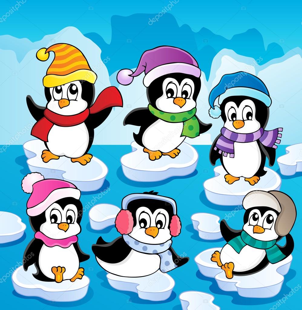 Penguin Floatingストックベクター ロイヤリティフリーpenguin Floatingイラスト Depositphotos