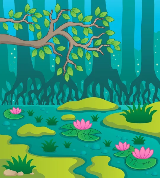 Swamp theme image 2 — Stock Vector