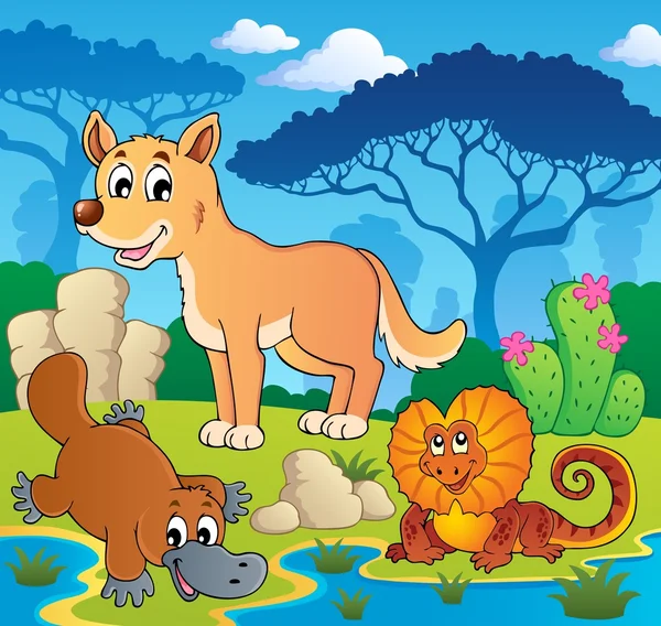 Australian animals theme 2 Royalty Free Stock Illustrations