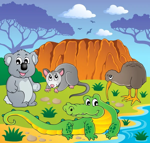 Australian animals theme 3 Stock Vector