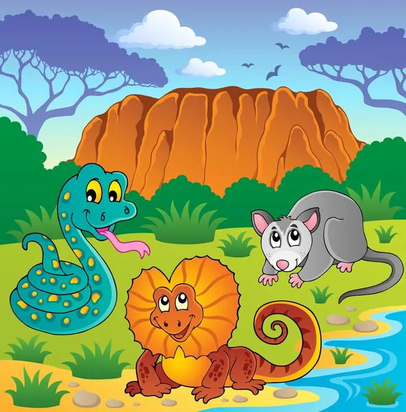 Australian animals theme 6 Royalty Free Stock Vectors