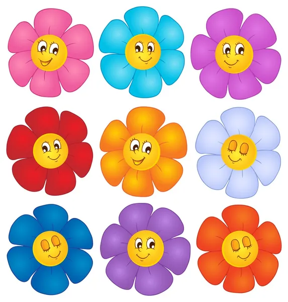 Flower theme image 4 — Stock Vector