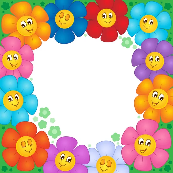 Frame van bloemen 1 — Stockvector