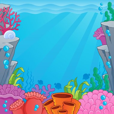 Image with undersea topic 4 clipart