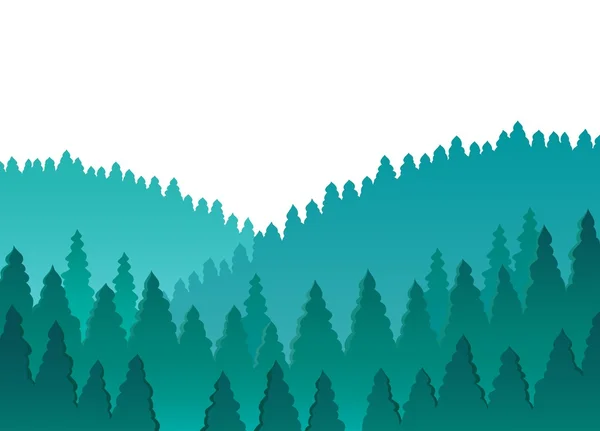 Forest theme image 1 — Stock Vector