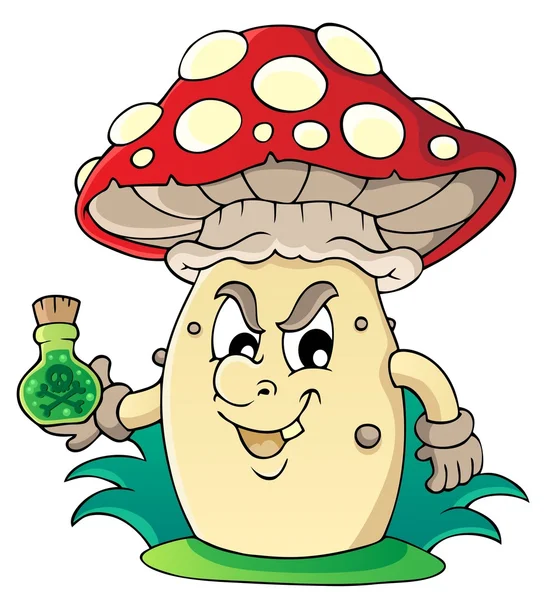 Mushroom tema imagen 5 — Archivo Imágenes Vectoriales