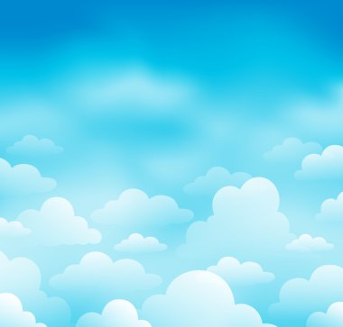 Sky and clouds theme image 1 clipart
