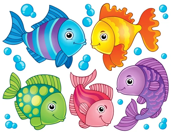 Fish theme image 4 — Stock Vector