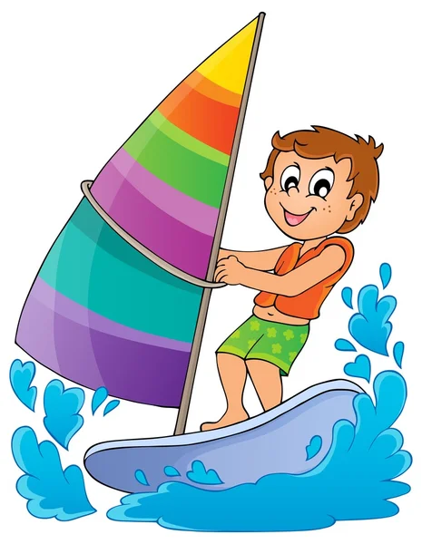 Water sport theme image 1 — Stock Vector