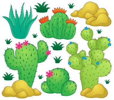 Cactus theme image 1 clipart