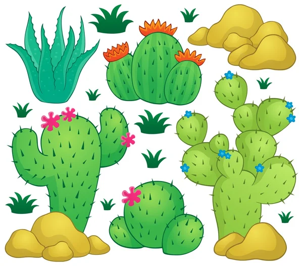 Immagine tema Cactus 1 — Vettoriale Stock