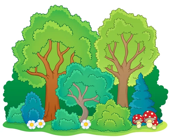 Tree theme image 5 — Stock Vector