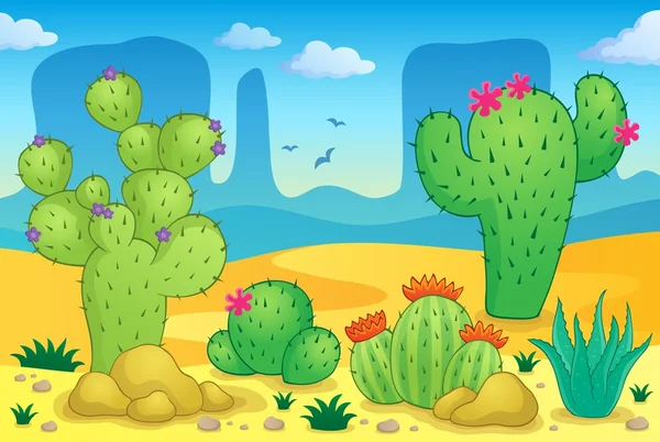 Desert theme image 2 — Stock Illustration Desert theme image 2 Royalty Free Stock Vectors