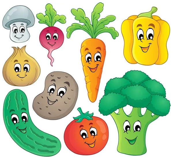 Colección de temas vegetales 4 — Vector de stock