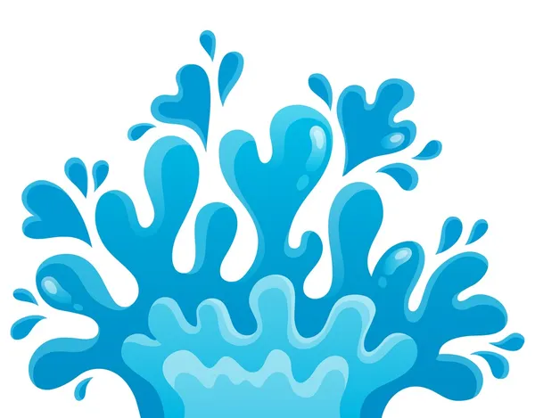 Water splash thema afbeelding 1 — Stockvector