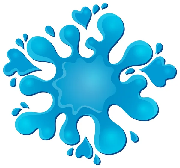 水スプラッシュ テーマ画像 4 — ストックベクタ