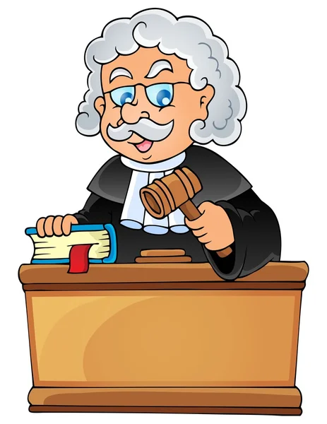 Image with judge theme 1 — Stock Vector