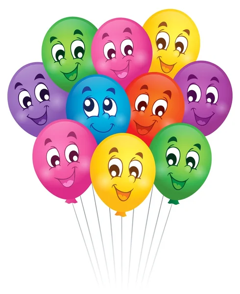 Luftballons Thema Bild 5 — Stockvektor