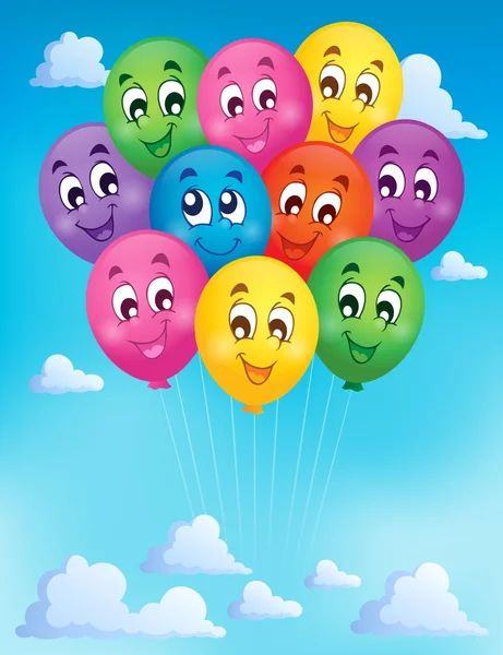 Luftballons Thema Bild 7 — Stockvektor