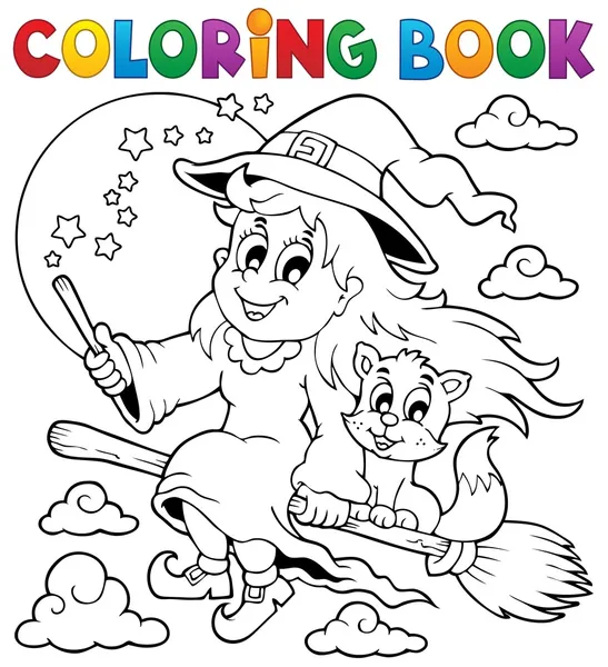 Livro para colorir Halloween imagem 1 —  Vetores de Stock