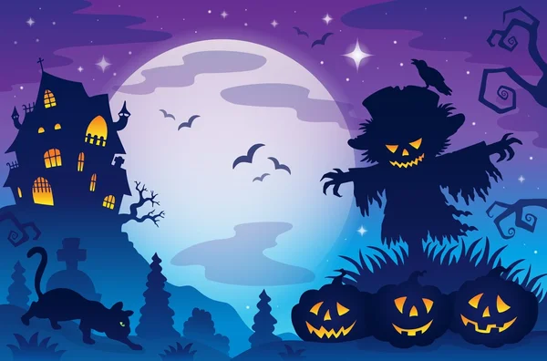 Halloween-Thema Bild 8 — Stockvektor